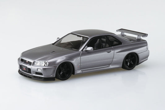 Nissan R34 GT-R Custom Wheel Model Kit - Athlete Silver