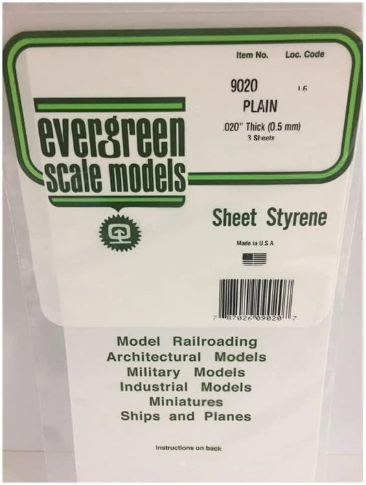 Polystyrene Sheet - 9020 - (0.5mm Thick)