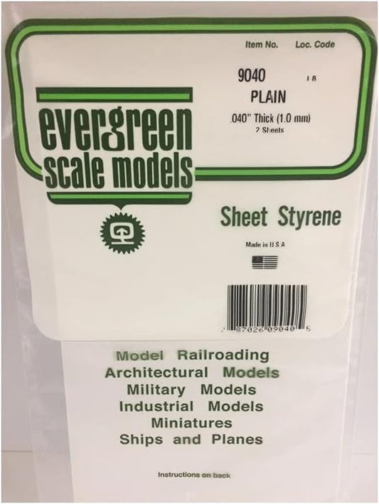 Polystyrene Sheet - 9040 - (1.0 mm Thick)