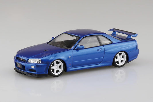 Nissan R34 GT-R Custom Wheel Model Kit - Bayside Blue