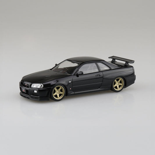 Nissan R34 GT-R Custom Wheel Model Kit - Black Pearl
