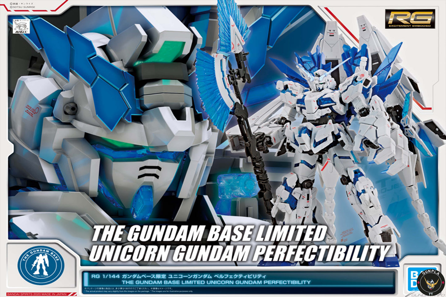RG THE GUNDAM BASE LIMITED UNICORN GUNDAM PERFECTIBILITY