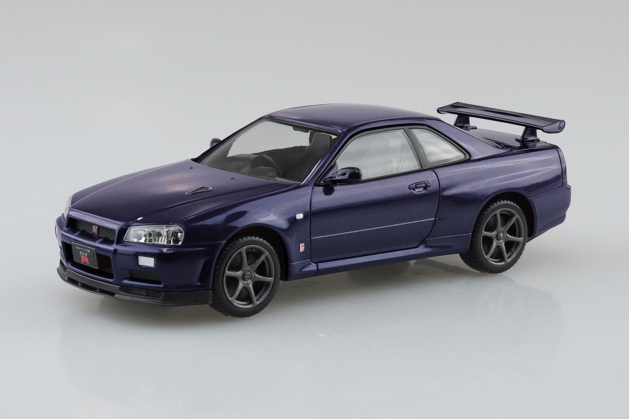 Gt R R34 Midnight Purple Custom Engine Nissan R34 GT-R Custom Wheel Model Kit - Midnight Purple – Gunplatt