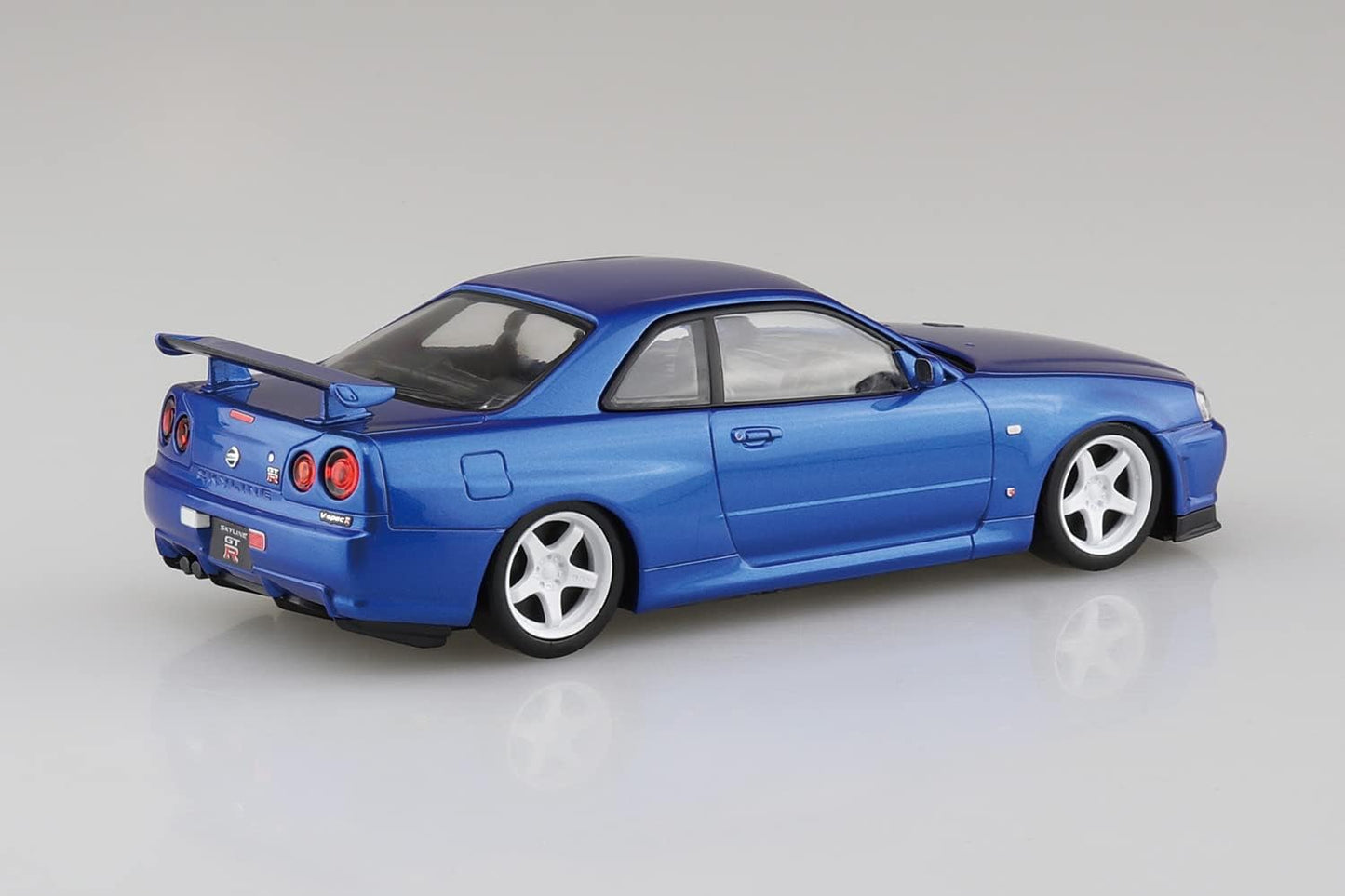 Nissan R34 GT-R Custom Wheel Model Kit - Bayside Blue – Gunplatt