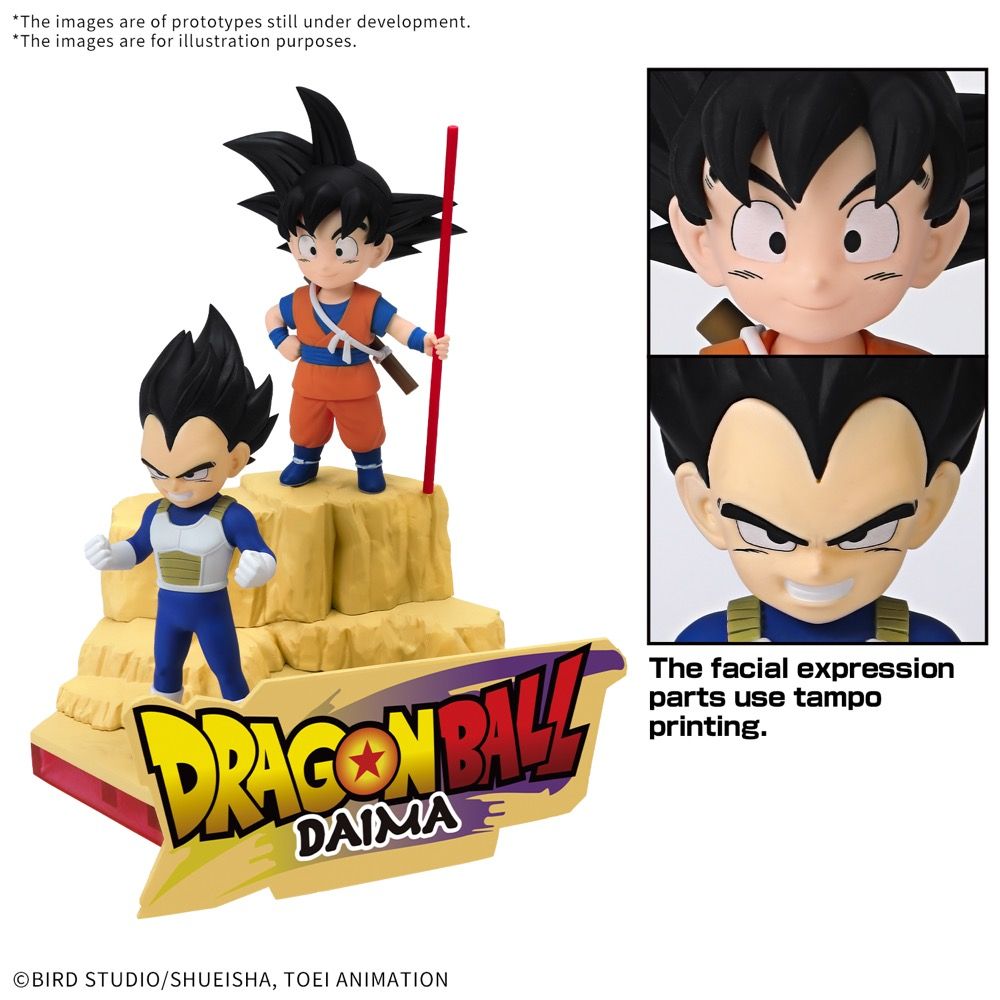 Dragon Ball Daima -  Mini Son Goku and Mini Vegeta Model Kit