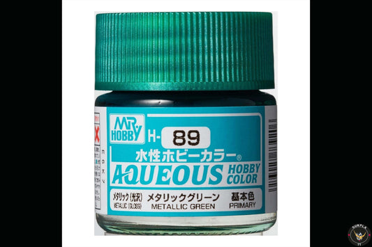 Mr Hobby - Aqueous Hobby Colour -   H89 Metallic Gloss Green