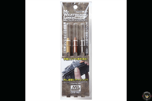 Mr. Hobby-  Mr. Weathering Liner Rust Color Set B
