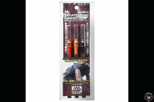 Mr. Hobby-  Mr. Weathering Liner Rust Color Set A