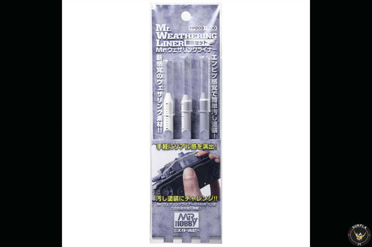Mr. Hobby-  Mr. Weathering Liner Snow Color Set