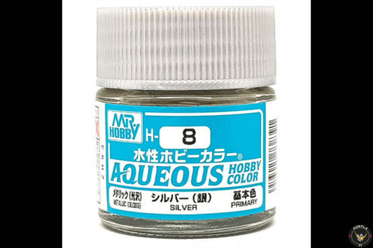 Mr Hobby - Aqueous Hobby Colour -  H8 Metallic Gloss Silver