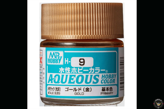 Mr Hobby - Aqueous Hobby Colour -  H9 Metallic Gloss Gold