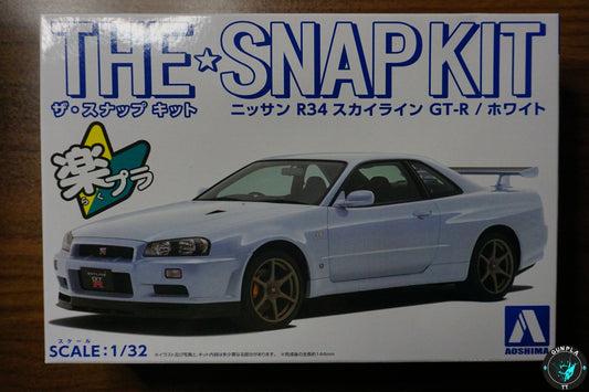 Nissan R34 GT-R Model Kit - White