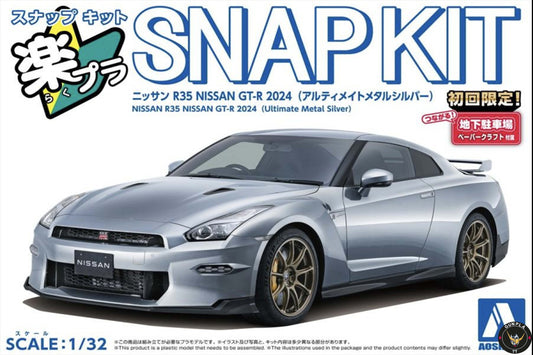 Nissan R35 GT-R 2024 Model Kit - Ultimate Metal Silver