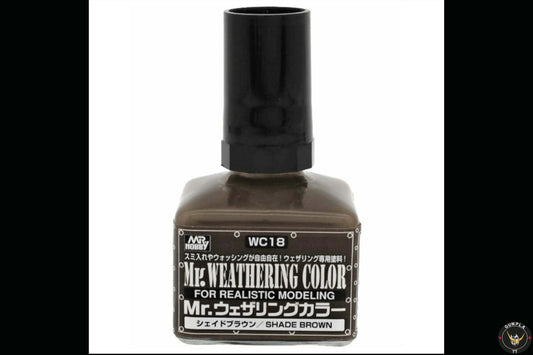 Mr. Hobby-  Mr. Weathering Color Shade Brown