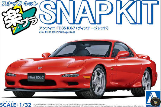 Mazda Efini FD3S RX-7 Model Kit - Vintage Red