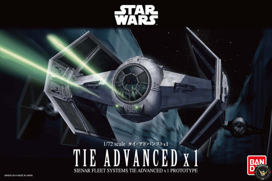 Star Wars:  Tie Advanced x1 1/72 Scale