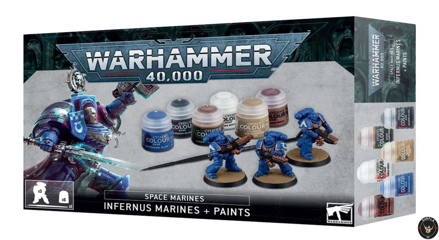 Warhammer 40K - Space marines - Infernus Marines + Paints – Gunplatt